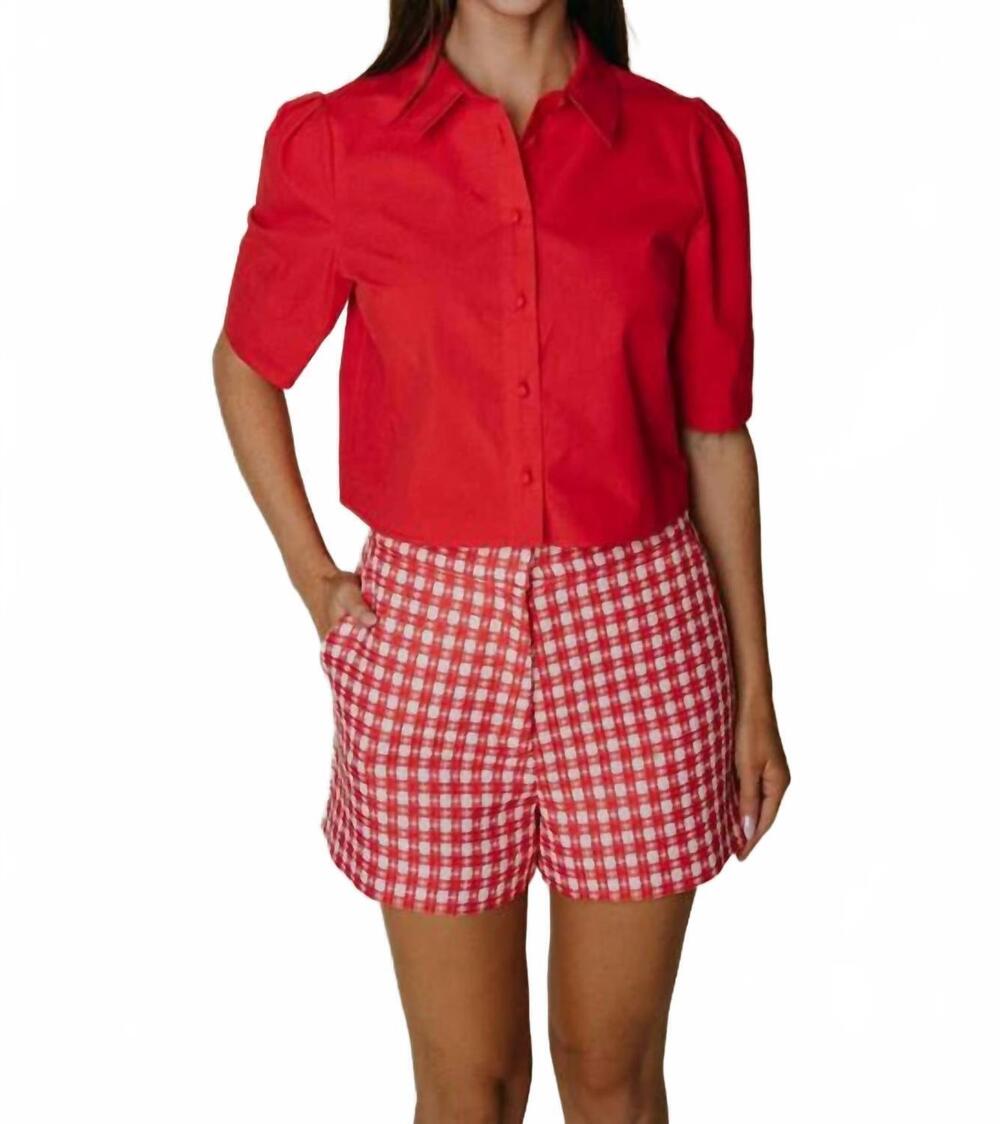 NEW LAROQUE fallon top in red